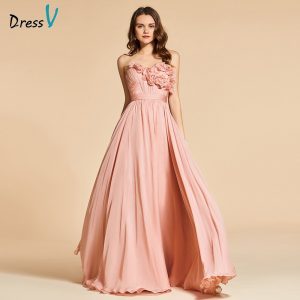 Us $97.67 50% Off|Dressv Helle Dark Pink Lange Abendkleid Elegante Fllows  Sleeveless Hochzeit Formales Kleid Backless Abendkleider-In Abendkleider  Aus