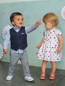 Vertbaudet Baby Jungen, Festliches Anzug-Set, Taufanzug In
