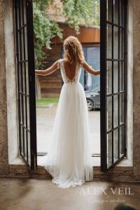 Wedding Dress 'gwendoline' / Elegant Wedding Dress, Boho