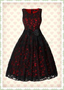 Where To Buy Vintage Rote Blumen Kleid E0577 305B6