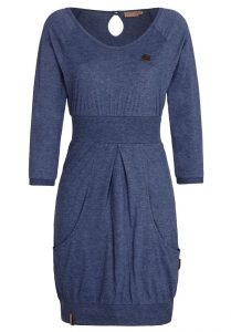 10 Luxus Kleid Blau Langarm Bester Preis  Abendkleid