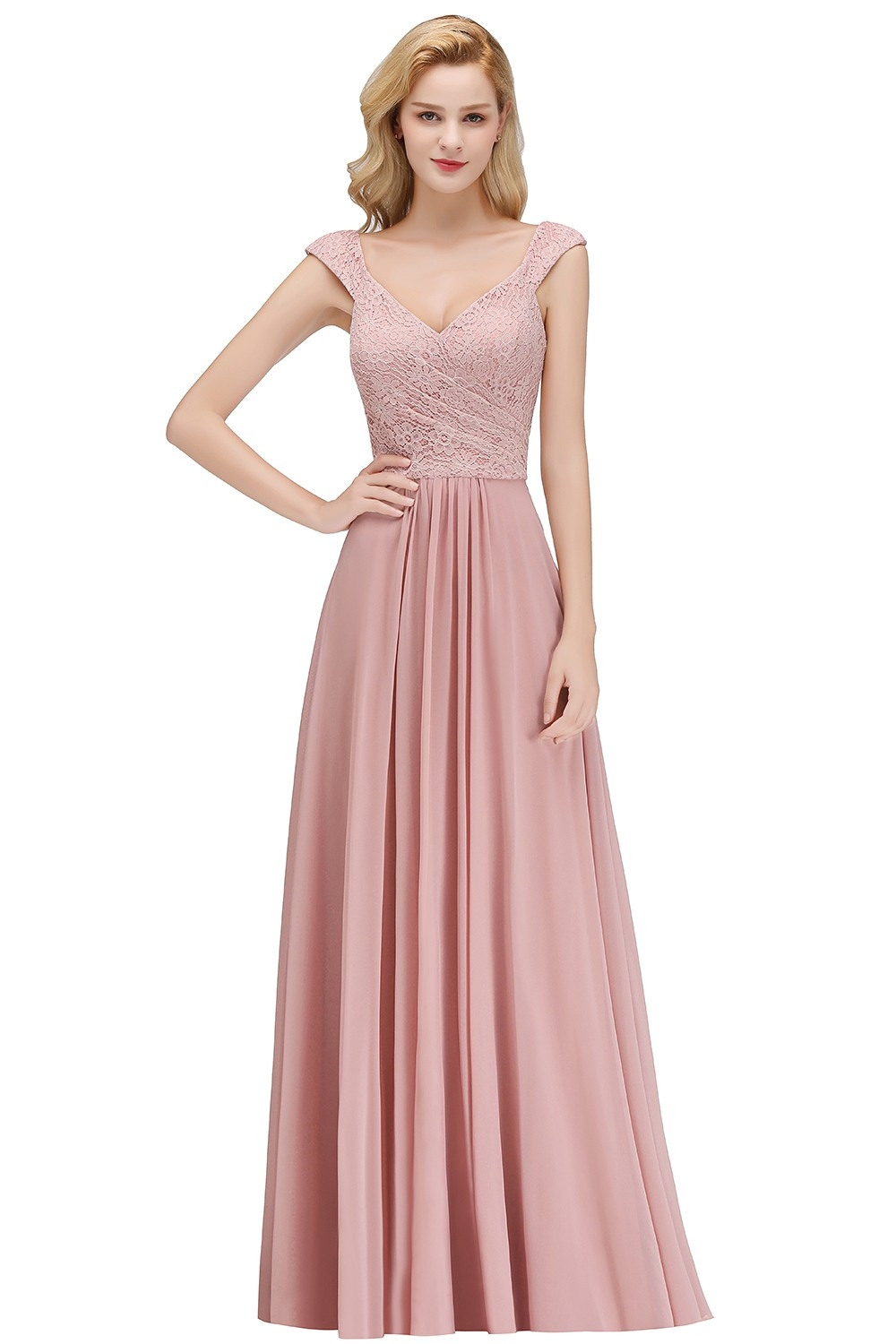 20 Top Kleid Lang Altrosa Bester Preis  Abendkleid