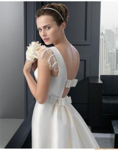 2015 Alinie Exklusive Bodenlange Brautkleider Aus Taft