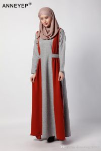2021 Ladies Hijab Abaya Kaftan Dress Modest Garment