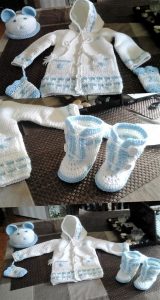 40 Auffällige Häkeln Baby Kleider  Sets  Gehäkeltes