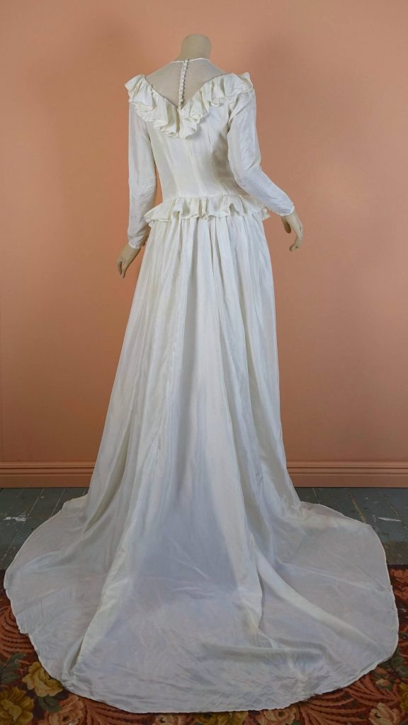 40Er Jahre Fallschirm Seide Hochzeit Kleid Vintage 1940Er
