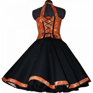 50Er Jahre Kleid Zum Petticoat Apriko Rosen Einzelstück