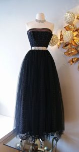 50S Dress // Vintage 1950S Prom Dress Strapless Von