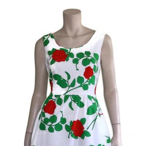 60Er Jahre Neuheit Tasche Kleid Vintage 1960 Malia Blumen