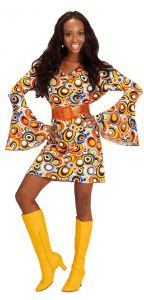 70Er Jahre Damenkostüm Retro Kostüm Hippie Kostüm Damen