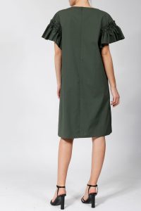 Abend Einzigartig Kleid Olivgrün Design  Abendkleid