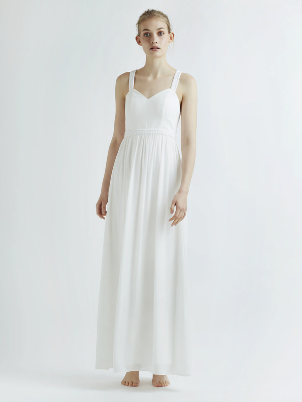 Abendkleid Mireille Weiß Kaufen Viviry Abendkleider