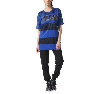 Adidas Ny Tee Dress Damenkleid S19924 Bold Blue/Black