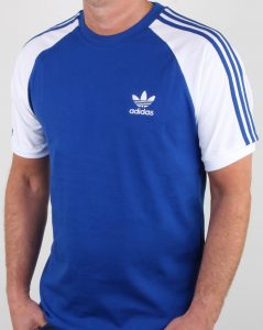 Adidas Originals 3 Stripes T Shirt Royal Blueteeraglan