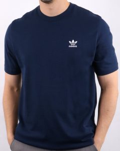 Adidas Originals Essential T Shirt Navy  80S Casual Classics