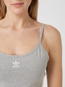Adidas Originals Kleid Mit Logodetails In Grau / Schwarz