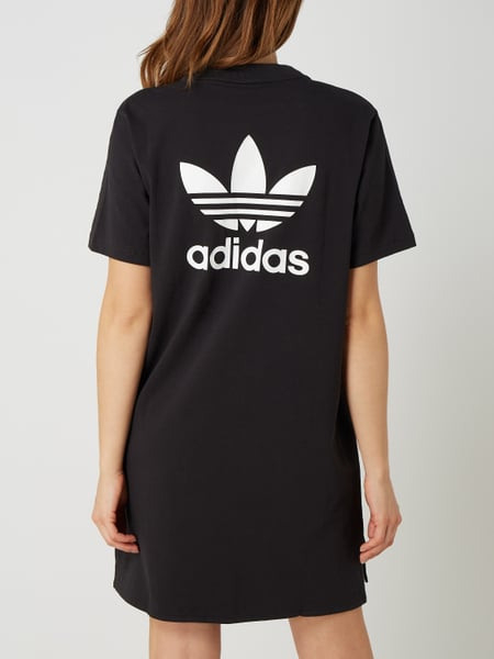 Adidas Shirtkleid Mit Logoprint In Grau / Schwarz Online