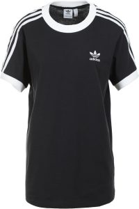 Adidas Women'S 3Stripes Tshirt  Black  Free Shipping