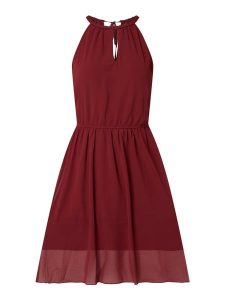 Apricot Kleid Aus Krepp Mit Cut Out In Rot Online Kaufen
