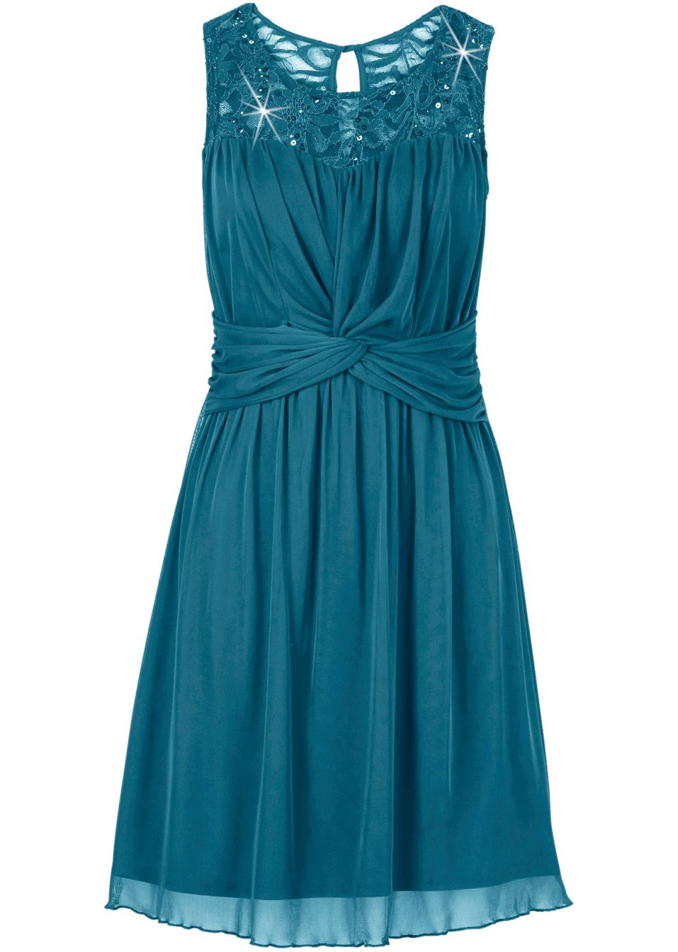 Aufregendes Kleid Mit Vielen Highlights  Smaragd
