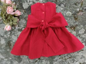 Baby Mädchen Weihnachtskleid Festliches Baby Kleid Rot