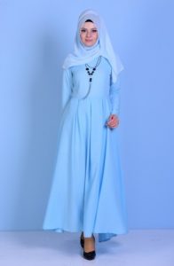 Babyblau Hijap Kleider 417009  Sefamerve