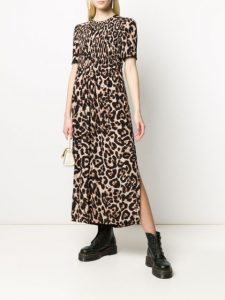Baum Und Pferdgarten Kleid Mit Leopardenmuster  Farfetch