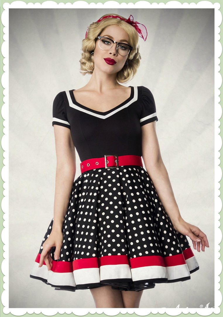 Belsira 50Er Jahre Rockabilly Petticoat Kleid  Betty
