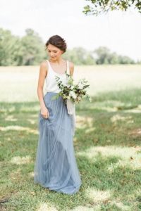 Blue Tulle Maxi Skirt  Kleider Hochzeit Hochzeit
