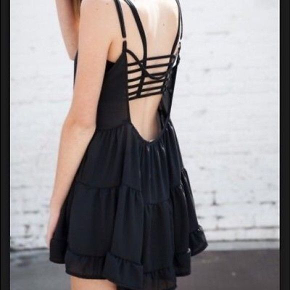 Brandy Melville Black Rayon Jada Dress With Images