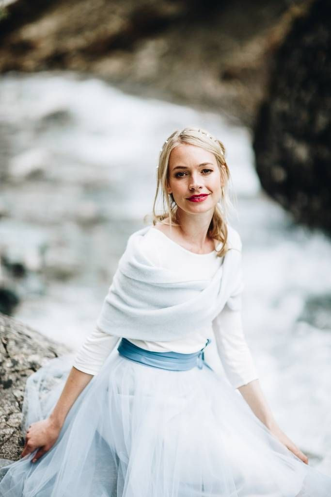 Braut Schal Loop In Blau Zum Brautkleid In 2019