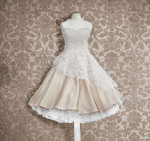 Brautkleid50Er Jahre Knielang Hochzeitskleid