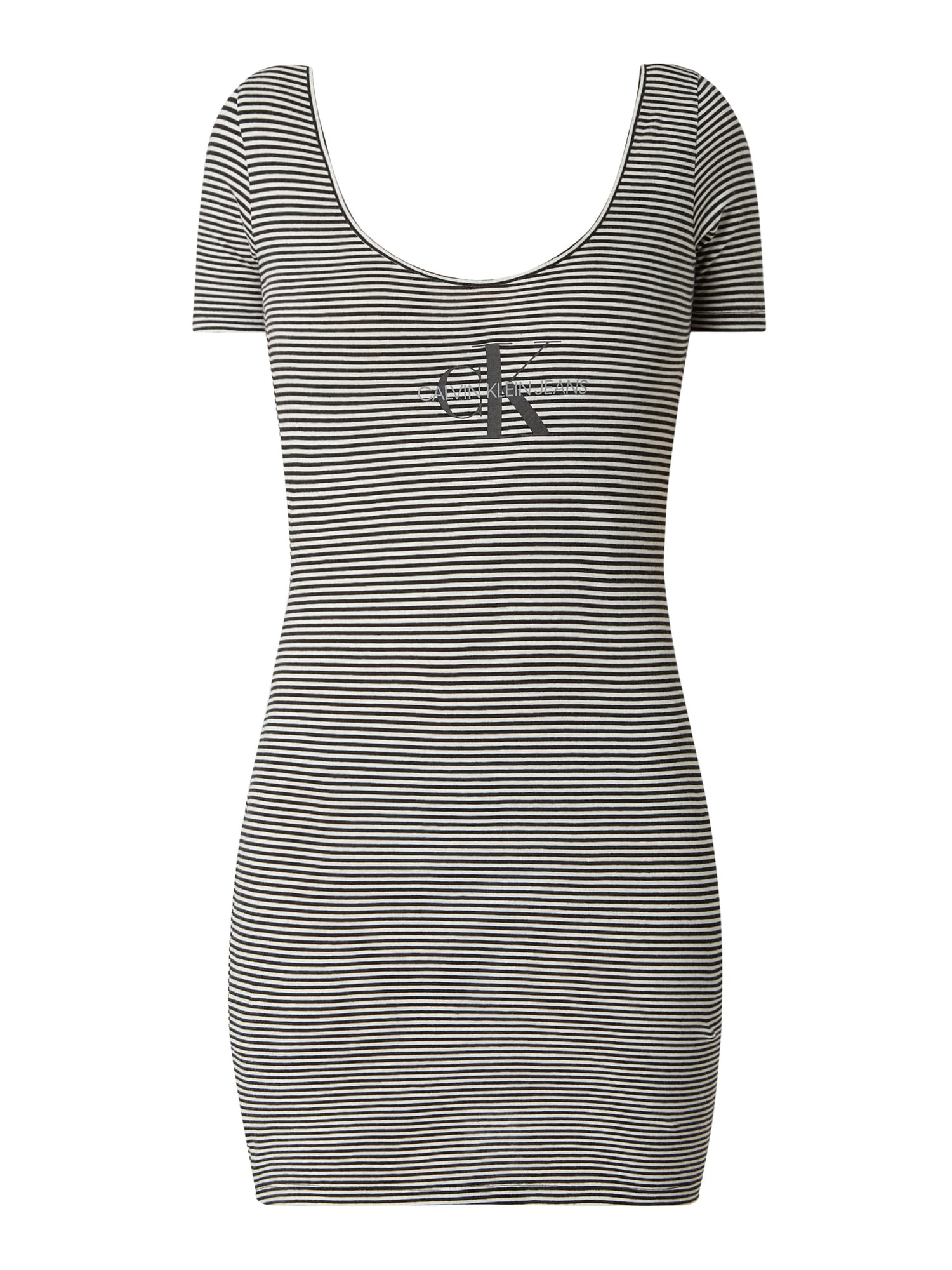 Calvin Klein Jeans Kleid Aus Organic Cotton In Weiß Online