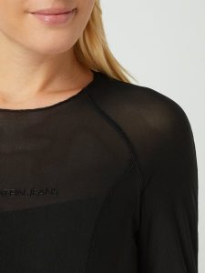 Calvin Klein Jeans Kleid Mit Langen Raglanärmeln In Grau