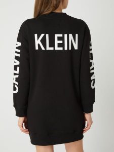 Calvin Klein Jeans Sweatkleid Mit Logodetails In Grau