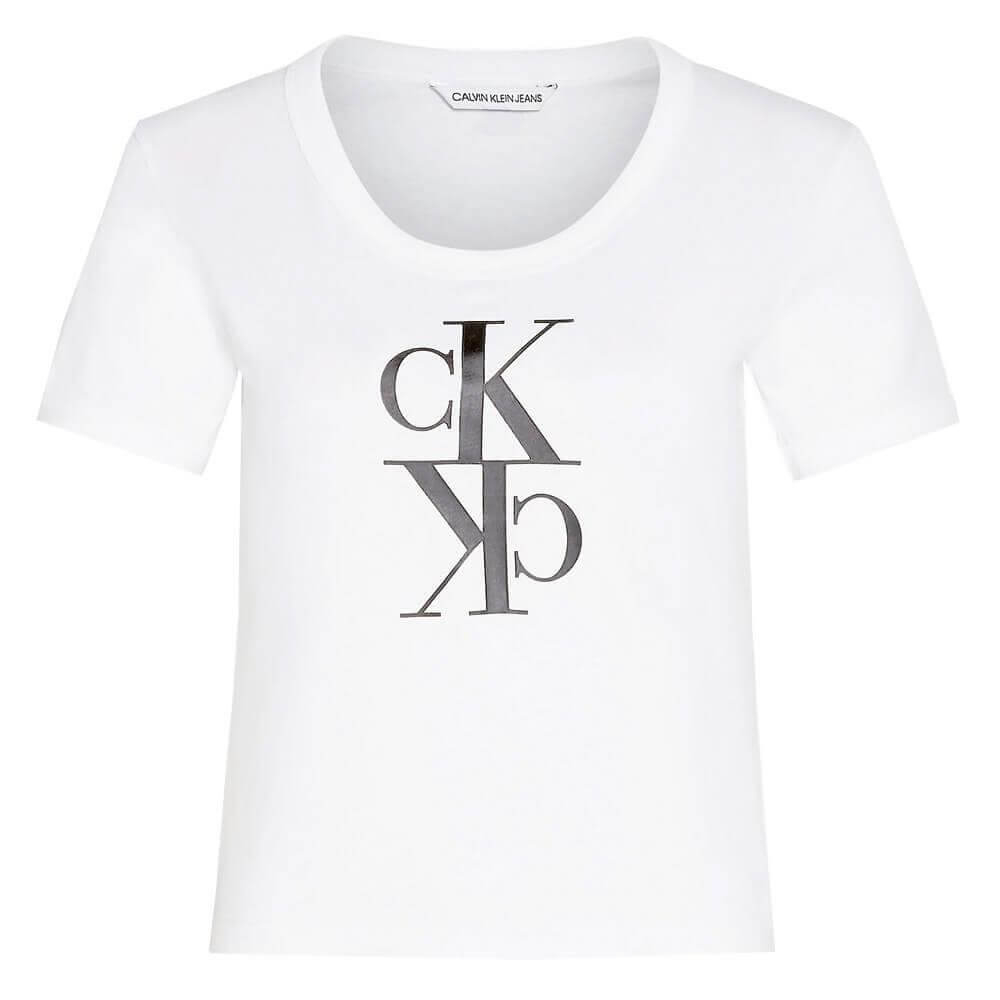 Calvin Klein Mirrored Logo Organic Tshirt  Jarrold Norwich