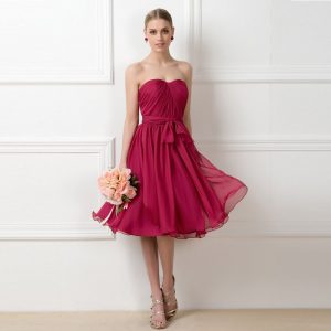 Cheap Convertible Straps Burgundy Bridesmaid Dresses 2015