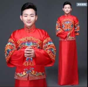 Chinese Traditional Men Clothing Groom Wedding Dress
