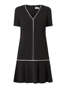 Ck Calvin Klein Kleid Mit Kontraststreifen In Grau