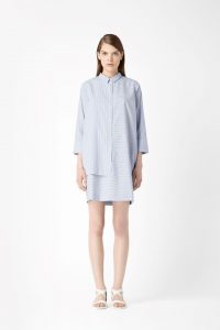 Cos Image 1 Of Striped Shirt Dress In Periwinkle / White