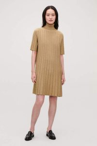 Cos Scallop Pleated Knit Dress Dresses Skirts