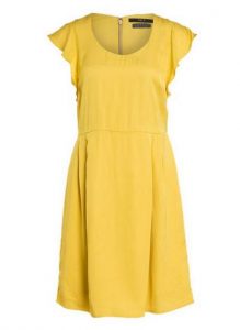 Damen Kleid Gelb