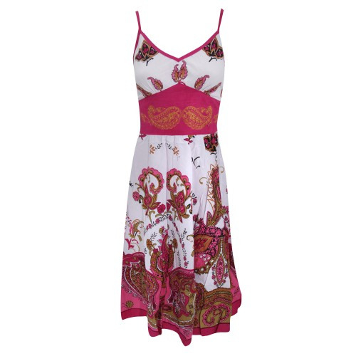 Damen Trägerkleid / Sommerkleid / Kleid Mit Paisleymuster