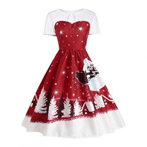 Damen Weihnachtskleid Sonnena Vintage Christmas Dress