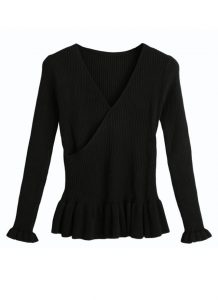 Damenmode Damen Langarm Sweater Bluse Sweatshirt Kleid