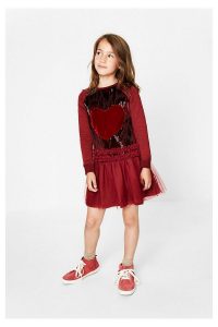Desigual Girl Rotes Kleid Für Mädchen Jackson Jackson Size