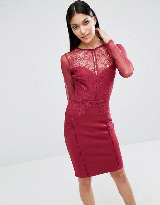 Discover Fashion Online  Kleid Spitze Rote