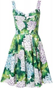 Dolce  Gabbana Kleid Mit Floralem Print  Vestidos