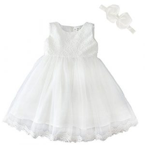 Dream Rover Baby Mädchen Kleid Taufe Hochzeit Weich Kleid