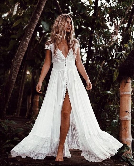 Dreamy White Dresses Mit Bildern  Hippie Kleid Weiß